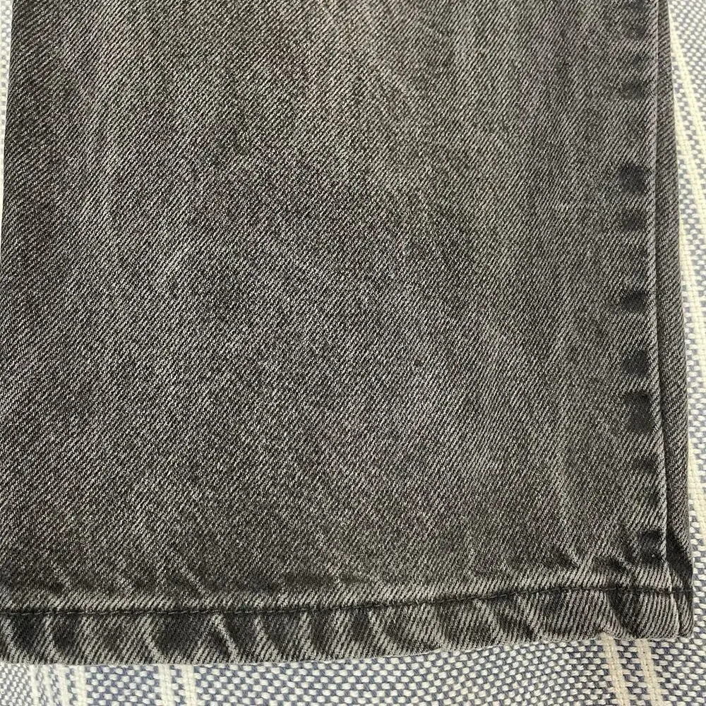 Vintage Rustler Black Denim Jeans Men's Fit 42x30 (44x30 Tag) Faded Made in USA